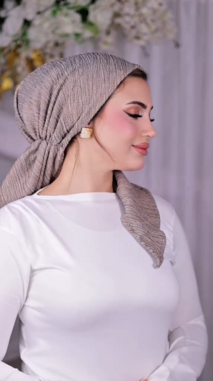 Grace Crepe Tie-Back Turban Scarf