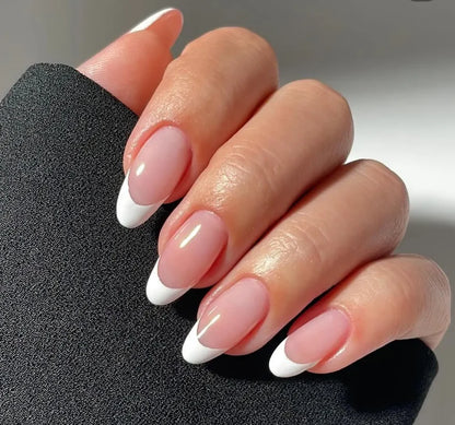 White French Nail Wraps Strips (20 PCS)