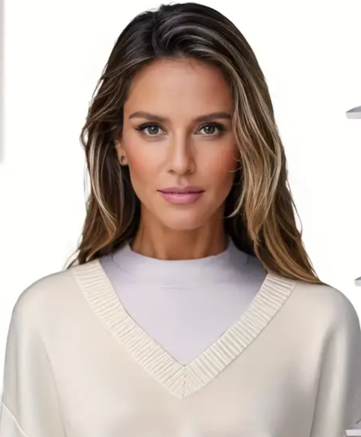 Women’s Stretchy Mock Round Neck Top