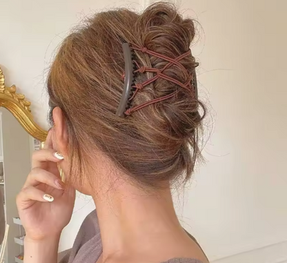 Stretchy Magic Double Comb Hair Forks Clips