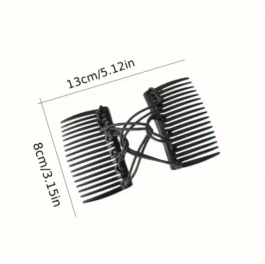 Stretchy Magic Double Comb Hair Forks Clips