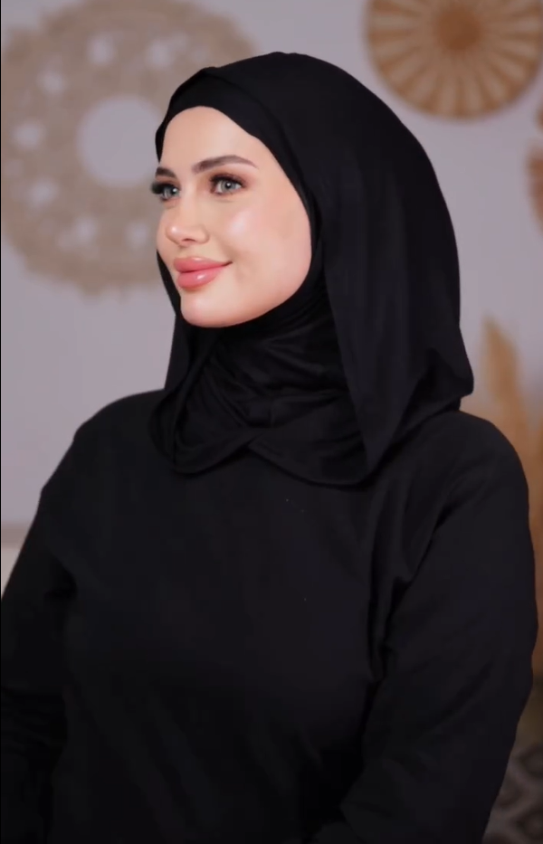 Graceful X-Shaped Modern Veil Hijab