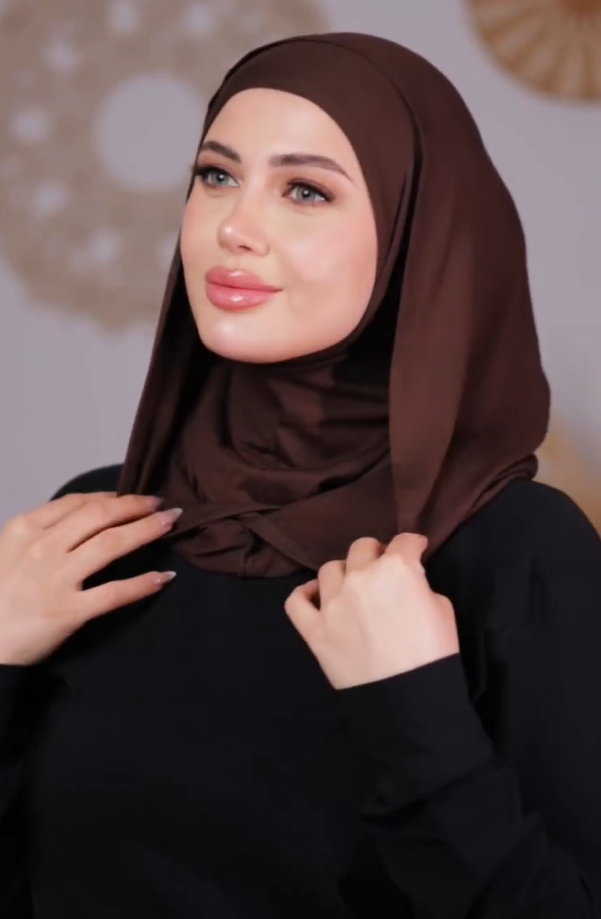 Graceful X-Shaped Modern Veil Hijab