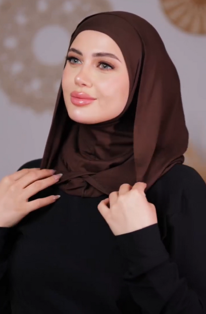 Graceful X-Shaped Modern Veil Hijab