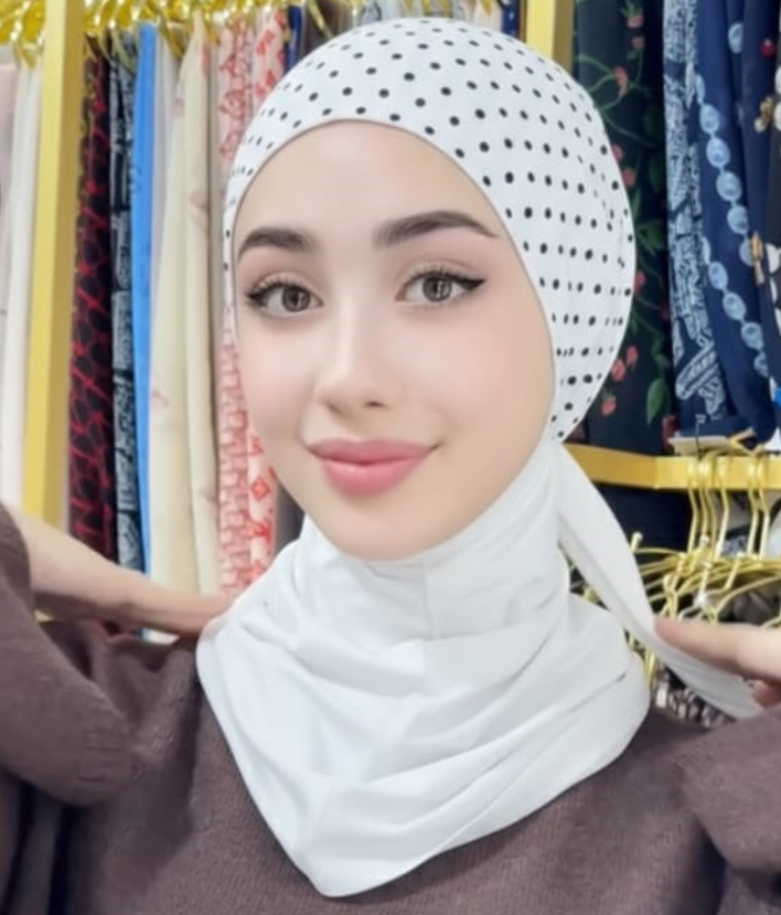 Tie-Back Headscarf With Sparkling Rhinestones