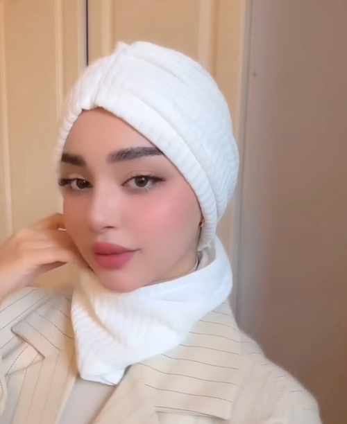 Luxe Cozy Ribbed Turban-Style Warm Hijab