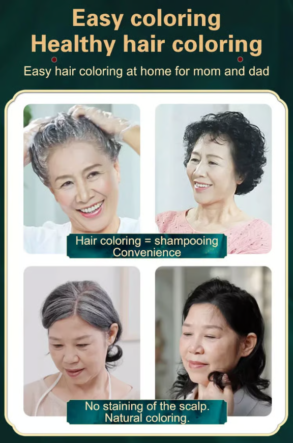 Non-Irritating Plant Extract Hair Dye Shampoo