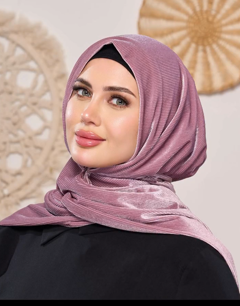 Effortless Warm Velvet-Silk Shawl Hijab