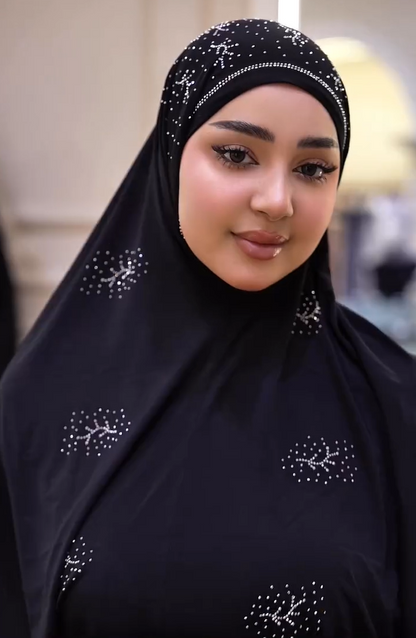 Luxe Shine Rhinestone Headscarf