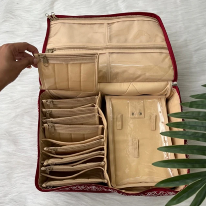 Transparent Multi-Compartment Jewelry Storage Box