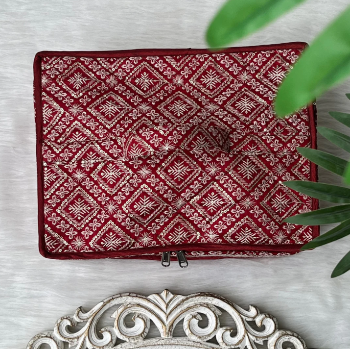 Transparent Multi-Compartment Jewelry Storage Box
