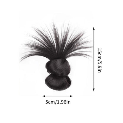 Synthetic Low Tied Ball Head Claw Clip