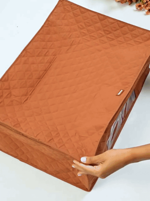 Luxury Lehenga Organizer Bag With Viewing Panel