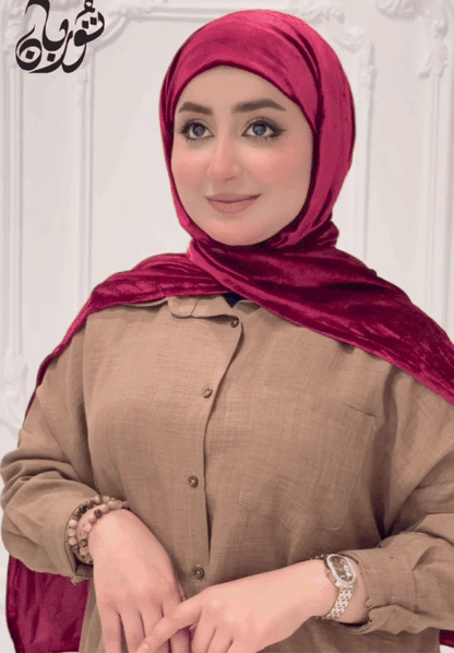 Luxe Sparkling Warm Elastic Hijab Stoler