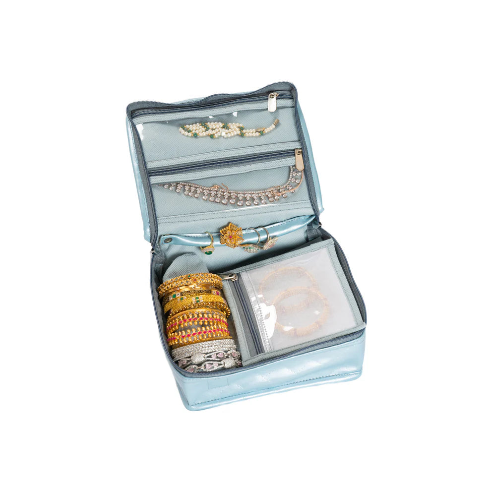 Travelling Jewellery Organizer (Bangle Roll & Detachable Pouches)