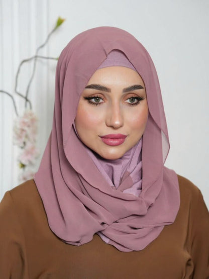 X-Shaped Luxe Veil Hijab