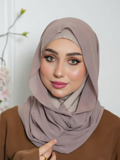 X-Shaped Luxe Veil Hijab