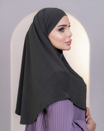 Sophisticated Lycra Scarf with Belted Finish