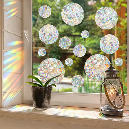 Sun Catcher Colorful Laser Glass Paper Rainbow