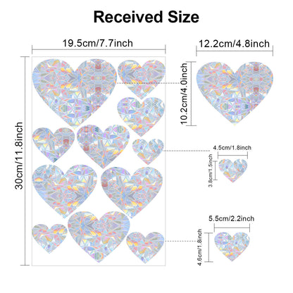 Sun Catcher Colorful Laser Glass Paper Rainbow