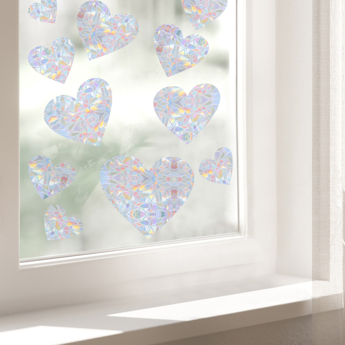 Sun Catcher Colorful Laser Glass Paper Rainbow