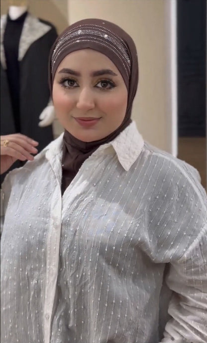 Luxe Spark Rhinestone Head Scarf