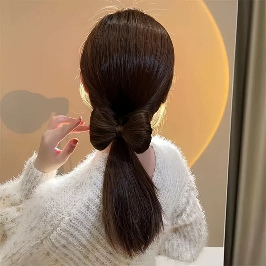 Elegant Bowknot Hair Bun Clip