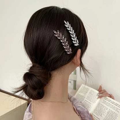 Vintage Elegant Alloy Wheat Ear Hairpins (Pack of 4)