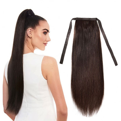 Synthetic Straight Ribbon Ponytail Hair Extension