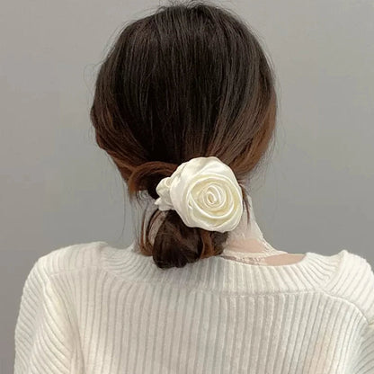 Rose Flower Hair Ropes for Girls