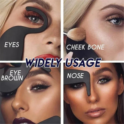 Perfect Contour Curve Stencil Eyebrow Shaper & Makeup Tools