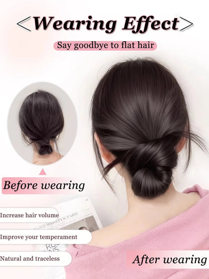 Synthetic Low Tied Ball Head Claw Clip