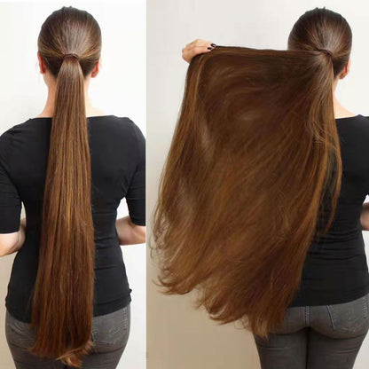 Synthetic Straight Ribbon Ponytail Hair Extension