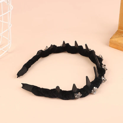 Luxury Crystal Black Hair Ring