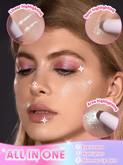 Blendable Lightweight Jelly Shimmer Highlighter Eyeshadow