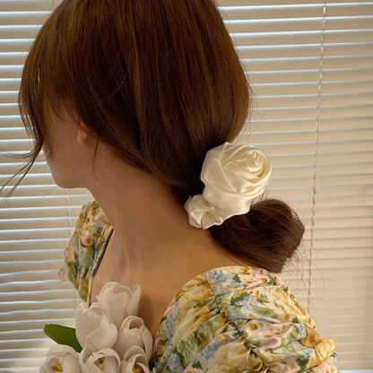 Rose Flower Hair Ropes for Girls