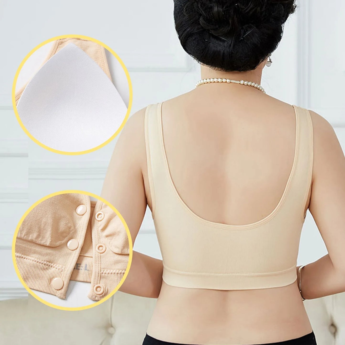 Women’s Cotton Front-Closure Bra