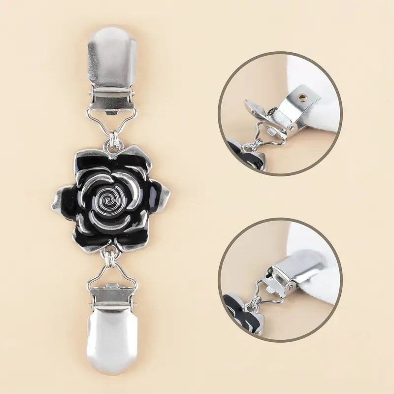Flower Vintage Brooch Clothing Clip