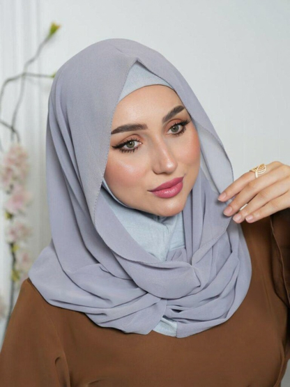 X-Shaped Luxe Veil Hijab