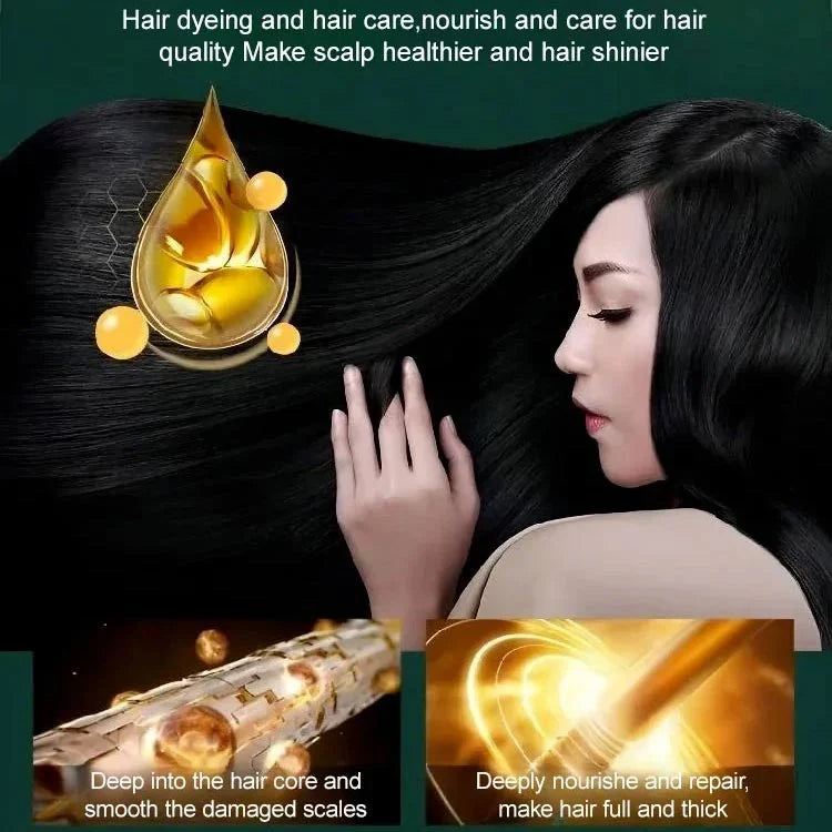 Non-Irritating Plant Extract Hair Dye Shampoo