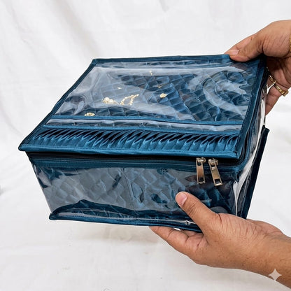 Transparent Multi-Compartment Jewelry Storage Box