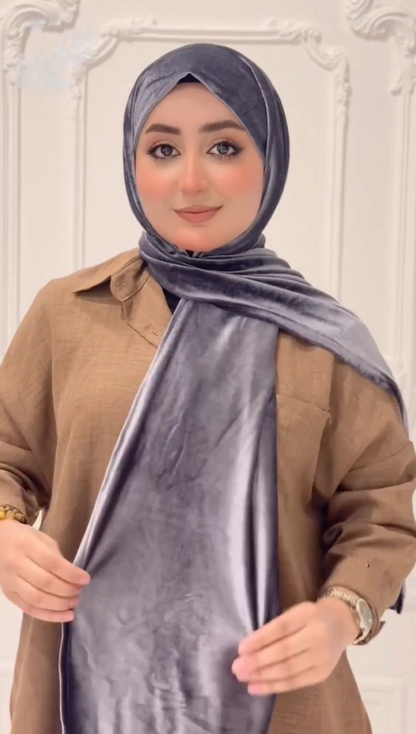 Luxe Sparkling Warm Elastic Hijab Stoler