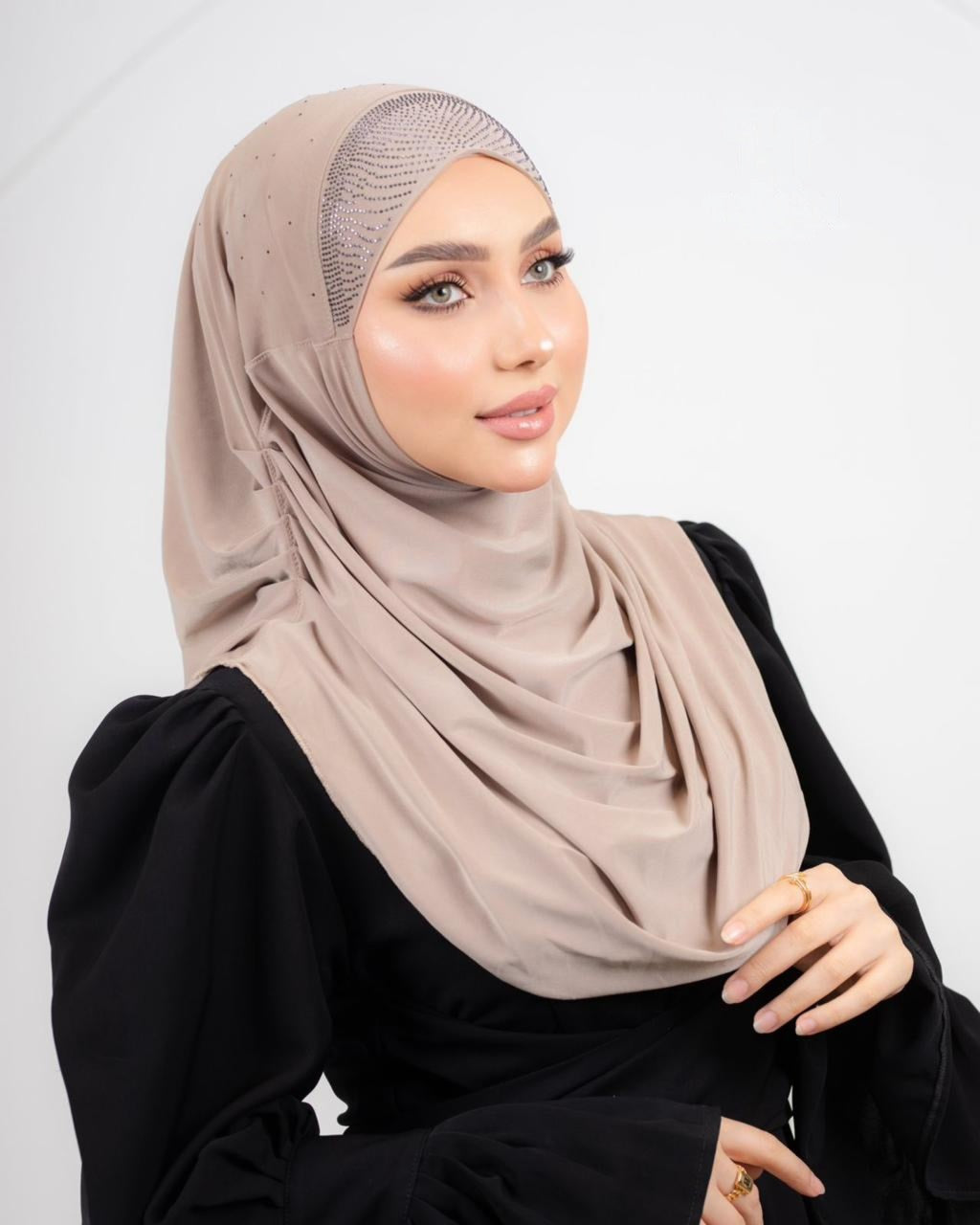Princess Luxe Hijab Studded With Rhinestones