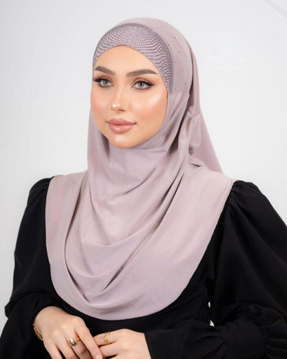 Princess Luxe Hijab Studded With Rhinestones